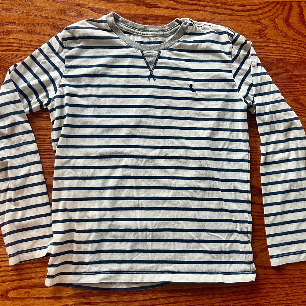 Reserva Brasil “mini” Striped Long Sleeve Tee - Navy & White